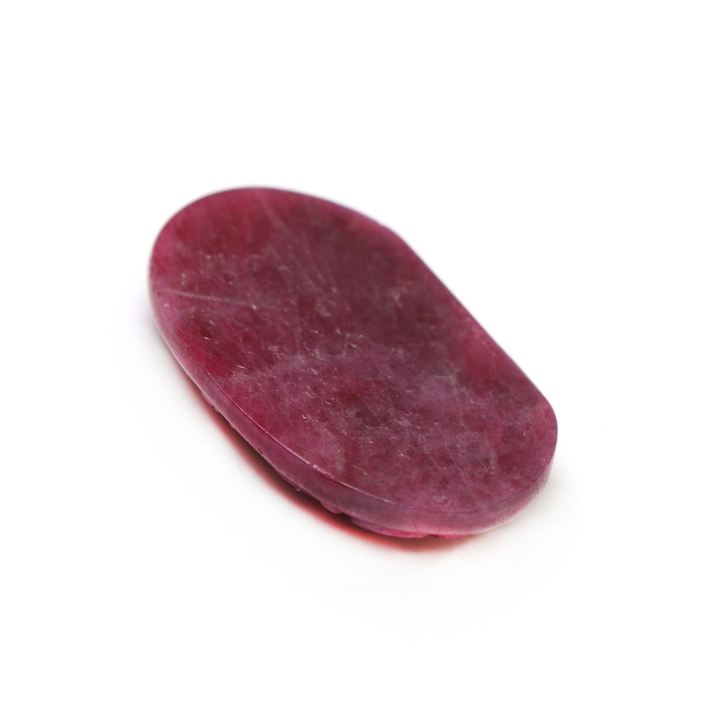 Natural Ruby Carving Oval Loose Gemstone - 25x33 mm - Ruby Oval, Ruby Carving Loose Gemstone, 1 Piece - National Facets, Gemstone Manufacturer, Natural Gemstones, Gemstone Beads