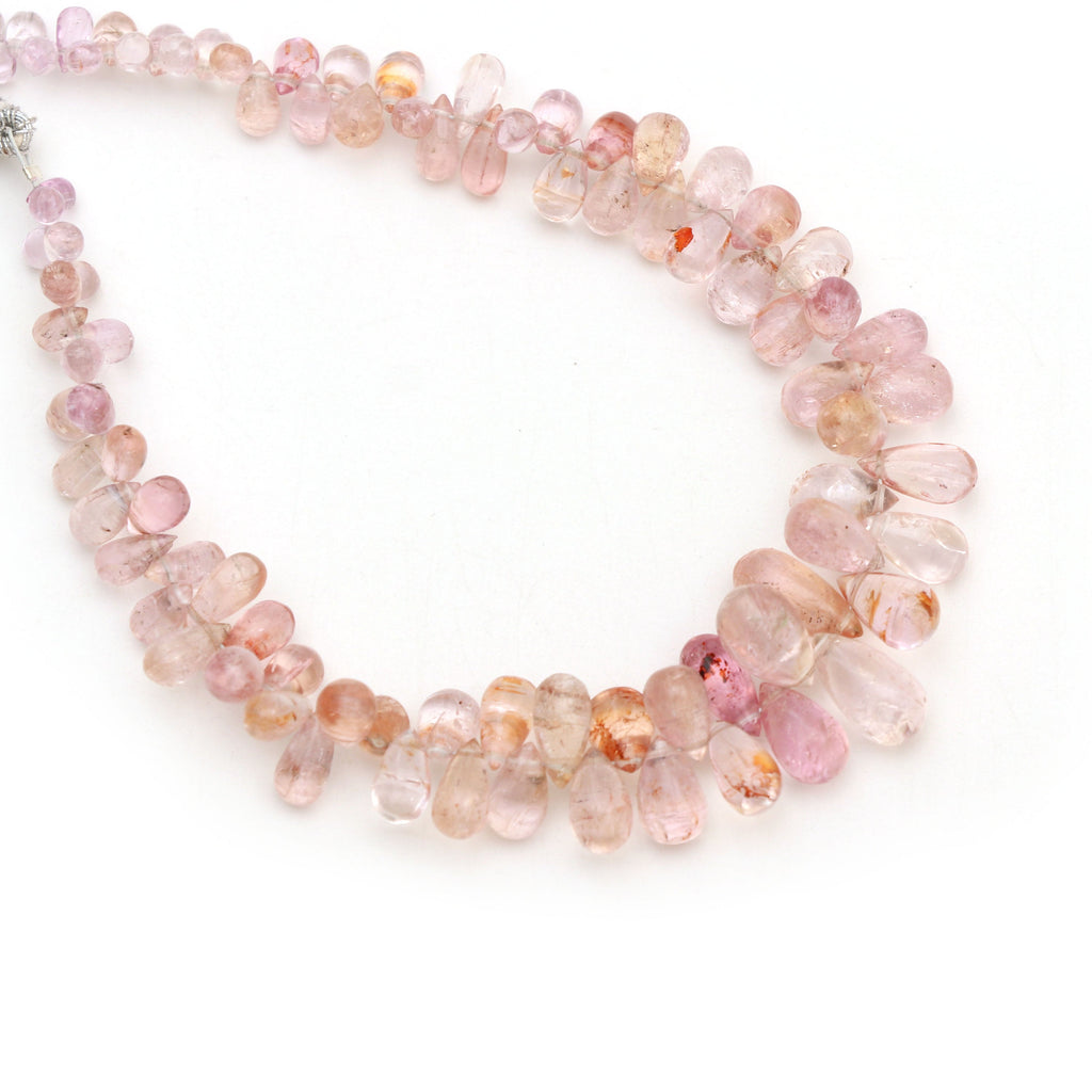 Imperial Topaz Smooth Drop Beads | 2.5x4.5 mm to 6x10.5 mm | Imperial Topaz | Gem Quality | 8 Inch Full Strand | Price Per Strand - National Facets, Gemstone Manufacturer, Natural Gemstones, Gemstone Beads