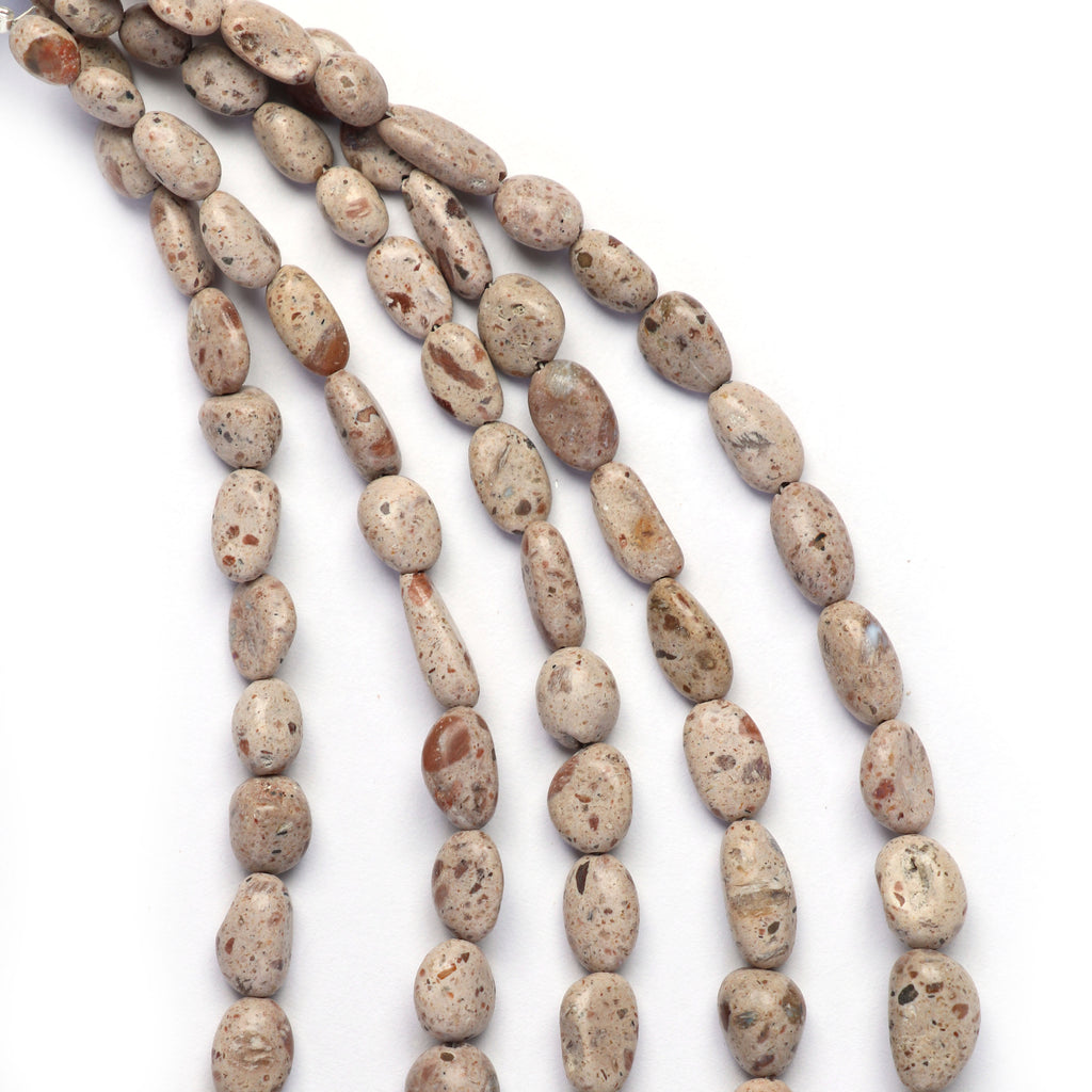 Brown Opal smooth tumble nuggets Beads, 4x6 mm to 6x10 mm, Unique Brown Matrix Opal Beads, Brown Opal , 8 Inch Full Strand, price per strand - National Facets, Gemstone Manufacturer, Natural Gemstones, Gemstone Beads