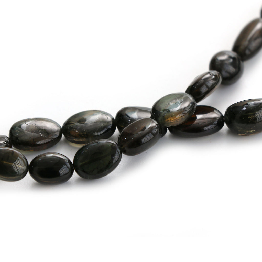 Natural Kornerupine Smooth Tumble Beads | Unique Kornerupine Tumble Beads | 6x7.5 mm to 10.5x17 mm | 8 Inch/ 18 Inch | Price Per Strand - National Facets, Gemstone Manufacturer, Natural Gemstones, Gemstone Beads