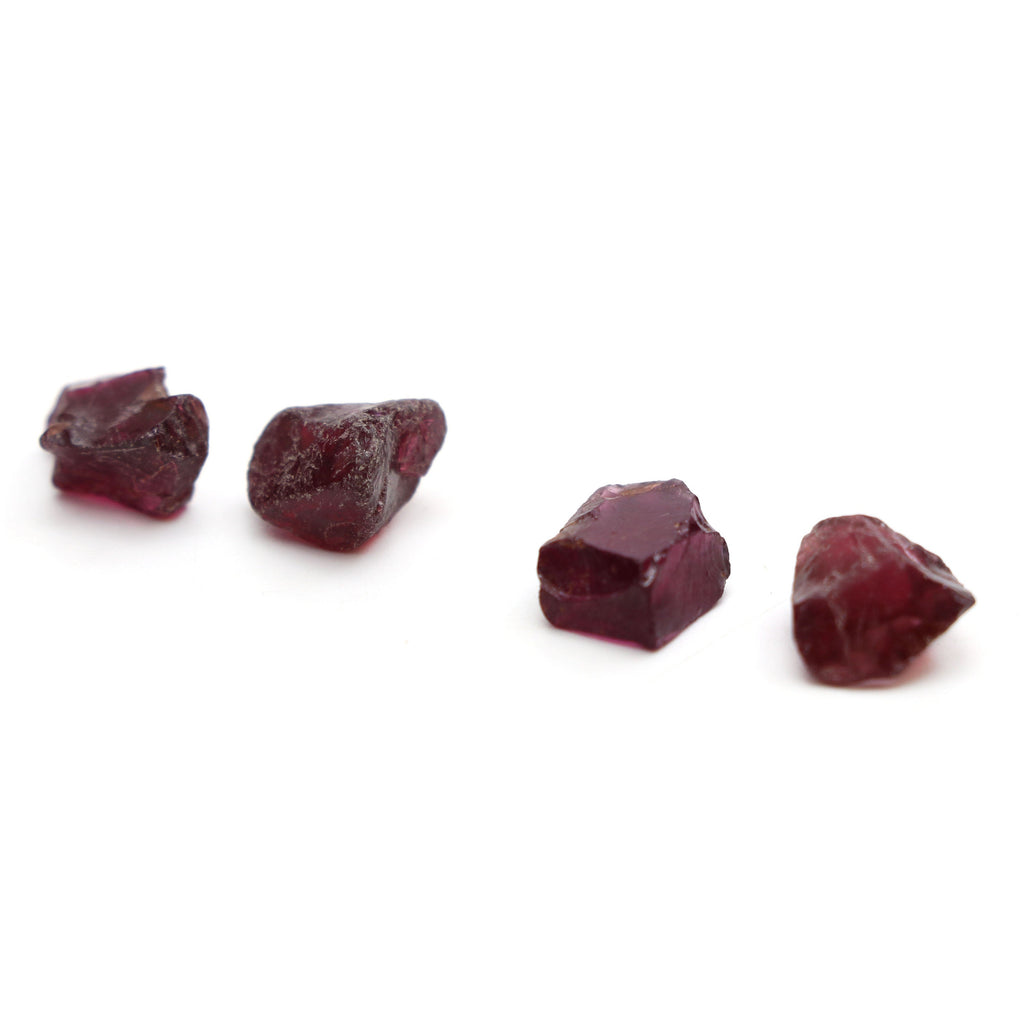 Natural Garnet Organic Rough Loose Gemstone | 10x12 mm | Rough Loose Gemstone | Set of 10 Pieces - National Facets, Gemstone Manufacturer, Natural Gemstones, Gemstone Beads