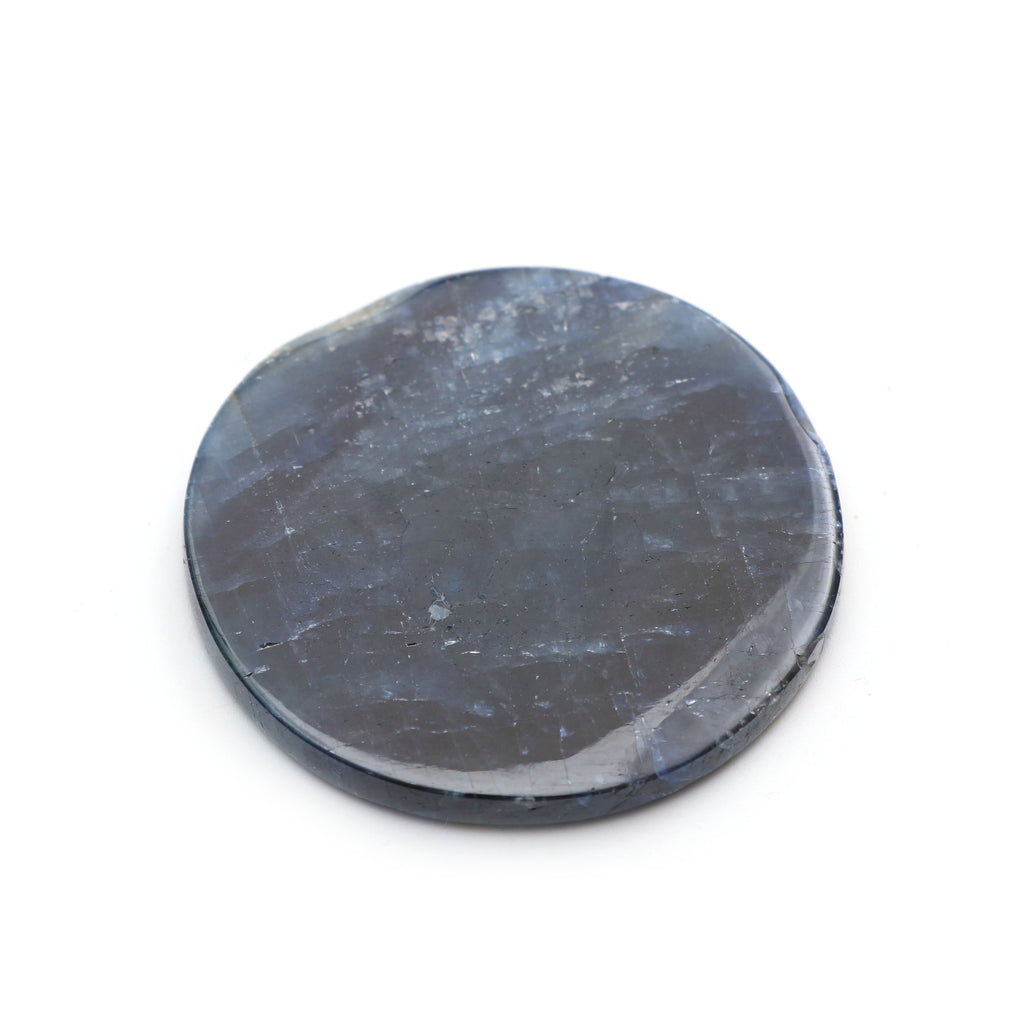 Natural Blue Sapphire Carving Round Loose Gemstone - 39x39 mm- Blue Sapphire Round, Blue Sapphire Carving Loose Gemstone, Pair (2 Pieces) - National Facets, Gemstone Manufacturer, Natural Gemstones, Gemstone Beads