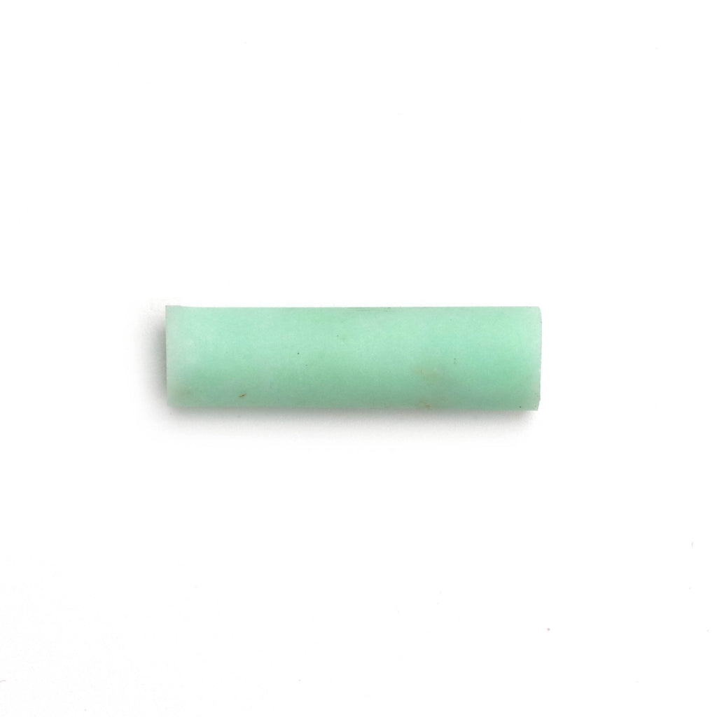 Mint Chrysoprase Matte Finish Cylinder Gemstone, 7.5x31 MM, Matt Finish Gemstone, AA Quality , Price Per Pair Gemstone - National Facets, Gemstone Manufacturer, Natural Gemstones, Gemstone Beads