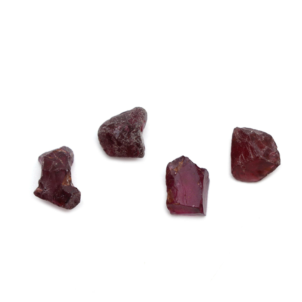 Natural Garnet Organic Rough Loose Gemstone | 10x12 mm | Rough Loose Gemstone | Set of 10 Pieces - National Facets, Gemstone Manufacturer, Natural Gemstones, Gemstone Beads