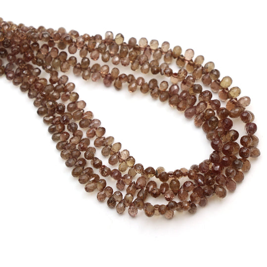 Color Change Garnet Faceted Drop Beads | 2.5x3.5 mm to 3.5x5 mm | Garnet Jewelry Making Beads | 8 Inch/ 16 Inch Full Strand | Price Per Strand