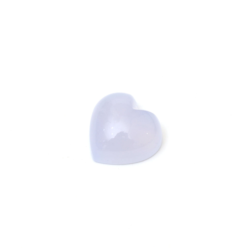 Chalcedony Smooth Heart Shape Carving Loose Gemstone- 20x20 mm -Chalcedony Heart, Chalcedony Cabochon Gemstone,1 Piece/Pair (2 Pieces) - National Facets, Gemstone Manufacturer, Natural Gemstones, Gemstone Beads