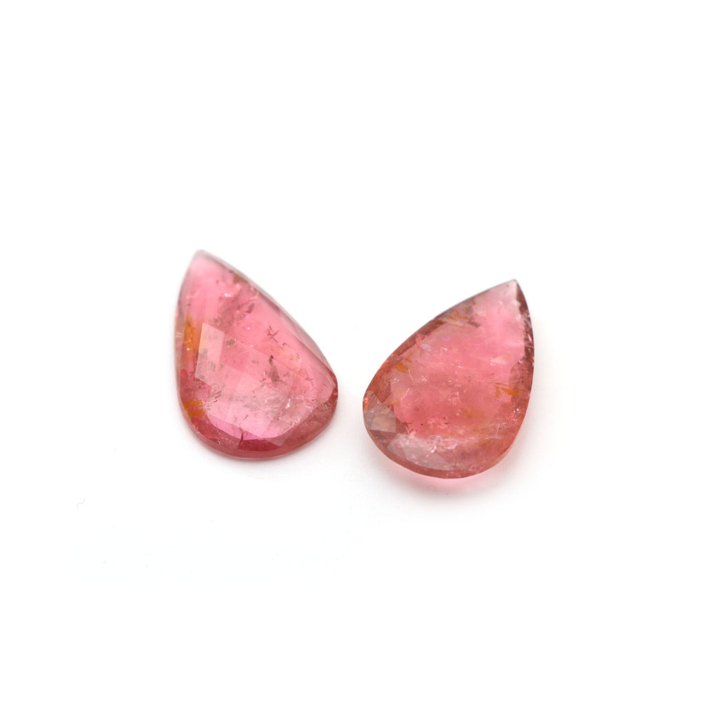 Tourmaline Pear Faceted Loose Gemstone, 10x17mm , Faceted Gemstone, Tourmaline Pear, Pair (2 Pieces) - National Facets, Gemstone Manufacturer, Natural Gemstones, Gemstone Beads