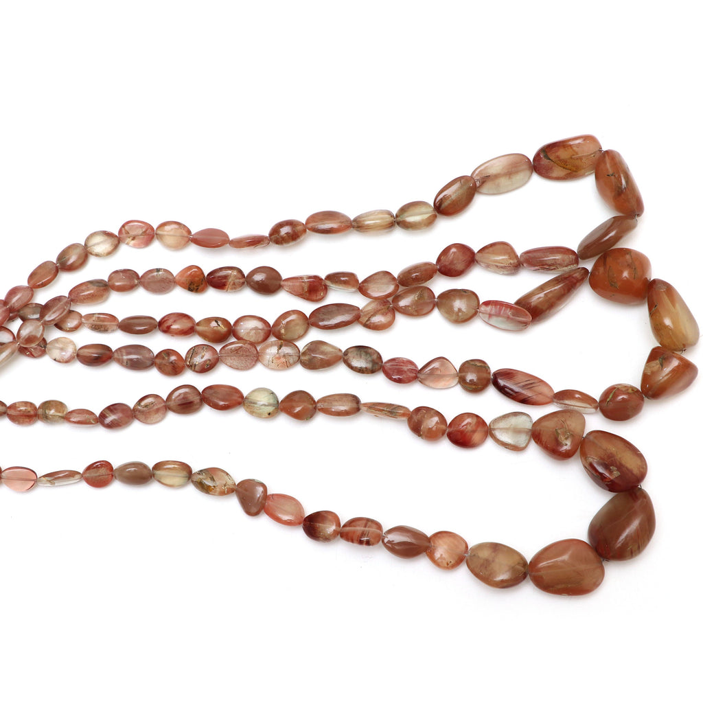 Andesine Smooth Tumble Beads | 5x7 mm to 16x20 mm | Andesine Gemstone | Gem Quality | 8 Inch/ 18 Inch Strand | Price Per Strand - National Facets, Gemstone Manufacturer, Natural Gemstones, Gemstone Beads