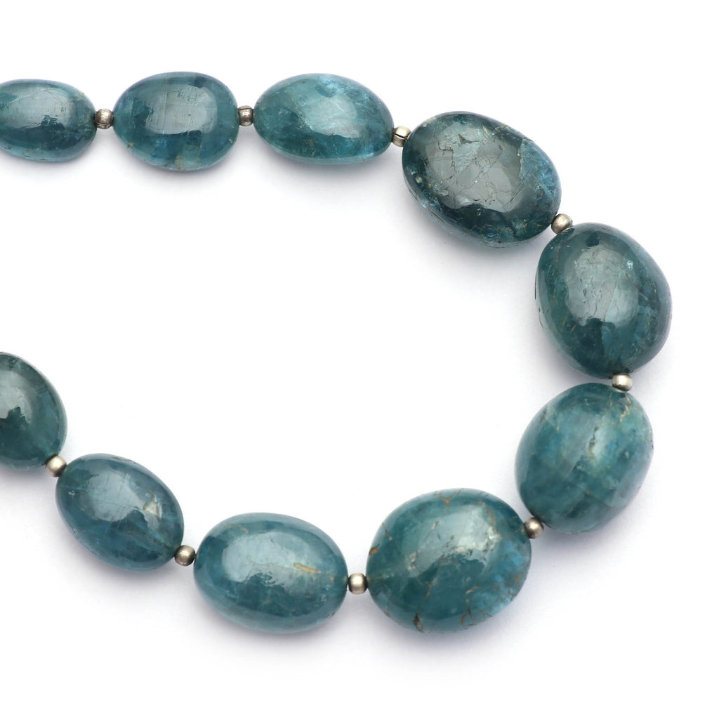 Natural Aquamarine Smooth Tumble Beads, 7.5x8 MM to 14.5x17 MM, Aquamarine Tumble, 8 Inch Full Strand, price per strand - National Facets, Gemstone Manufacturer, Natural Gemstones, Gemstone Beads