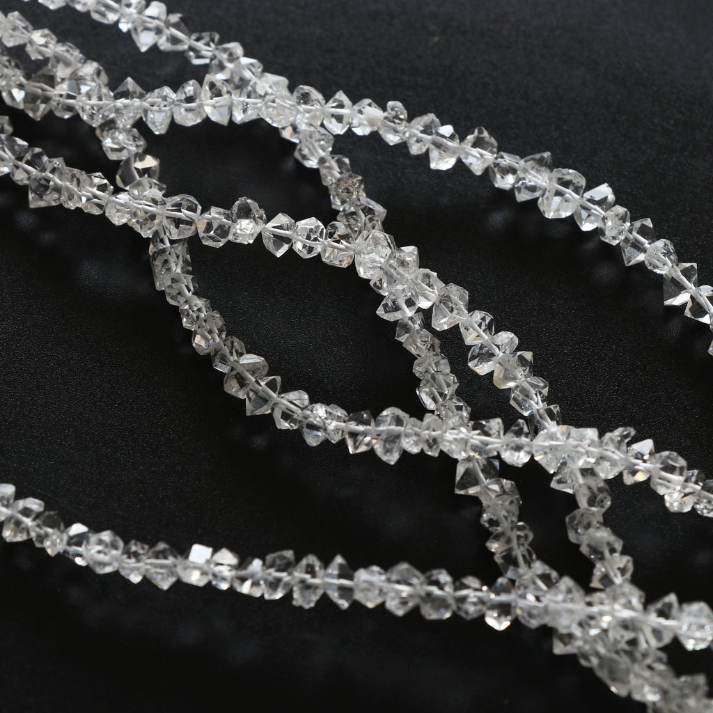 Diamond Quartz Faceted Chips Beads, 3x4.5 mm to 3x6 mm, Diamond Quartz Chips & Nuggets Beads,Gem Quality , 8 Inch/16 Inch, Price Per Strand - National Facets, Gemstone Manufacturer, Natural Gemstones, Gemstone Beads