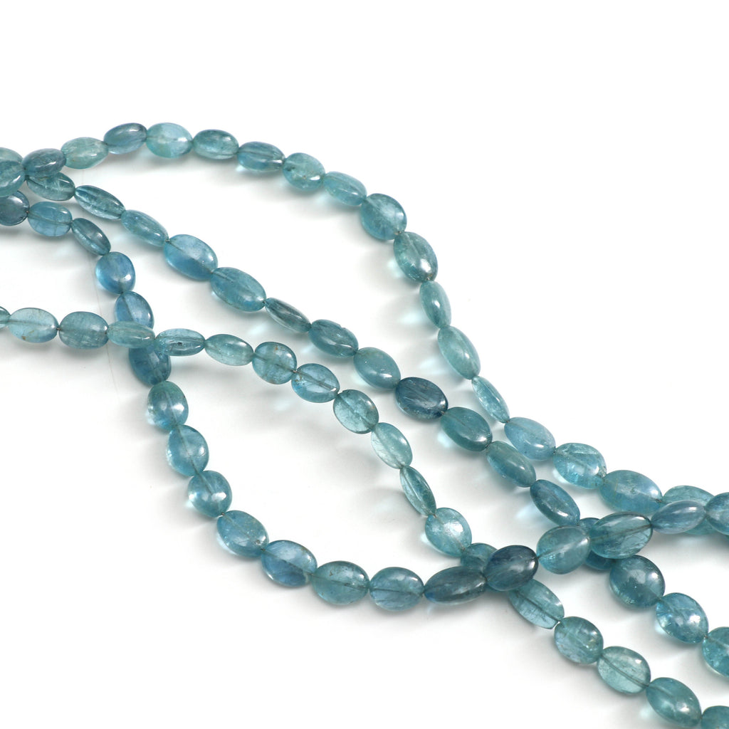 Aquamarine Smooth Tumble Beads, 5x6mm to 8x12 mm, Aquamarine Tumble, Gem Quality, 8 Inch 6 Inch\ 18 Inch Full Strand, Price Per Strand - National Facets, Gemstone Manufacturer, Natural Gemstones, Gemstone Beads