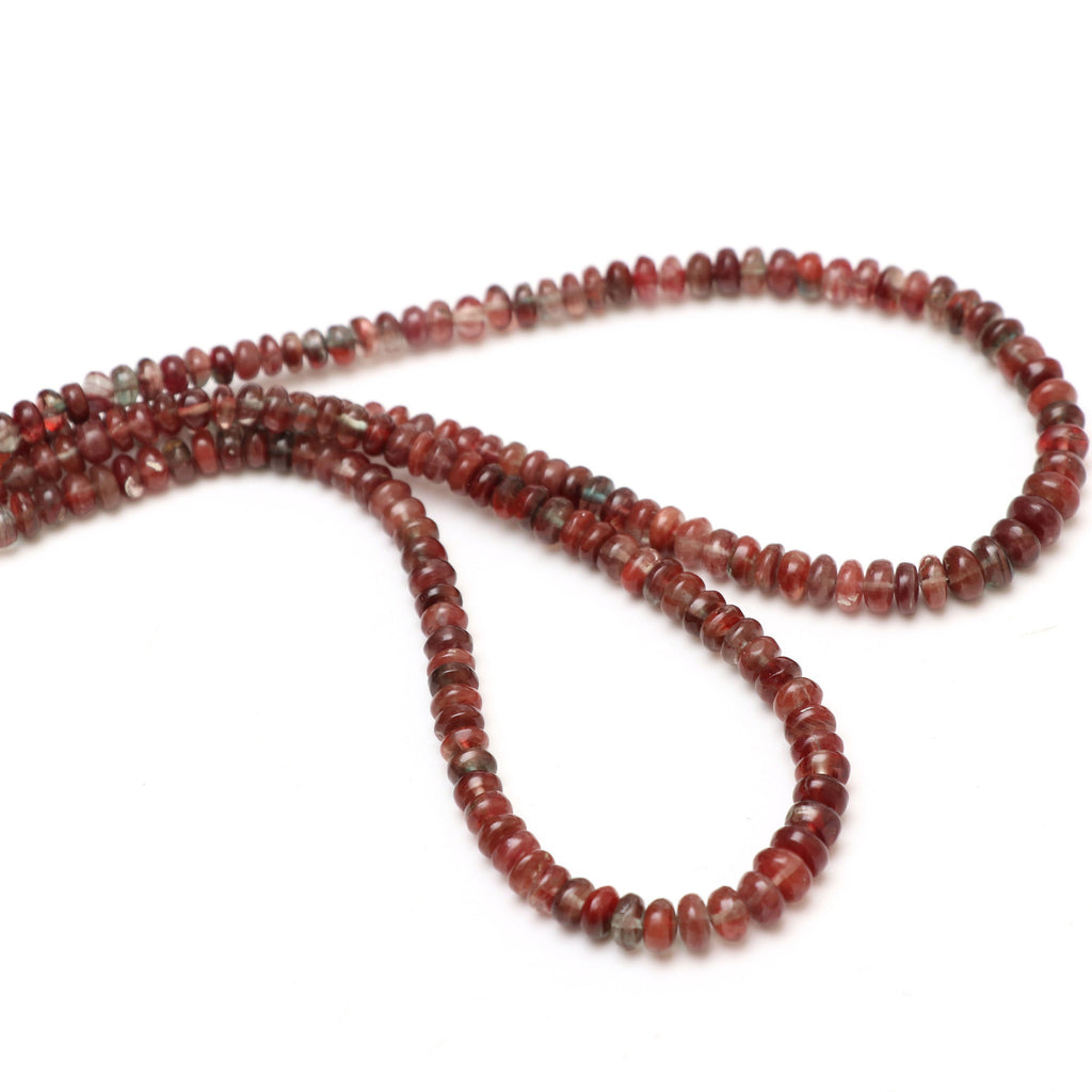 Andesine Smooth Rondelle Beads | 4 mm to 6 mm | Andesine Rondelle Beads | Gem Quality | 8 Inch/ 18 Inch Full Strand | Price Per Strand - National Facets, Gemstone Manufacturer, Natural Gemstones, Gemstone Beads