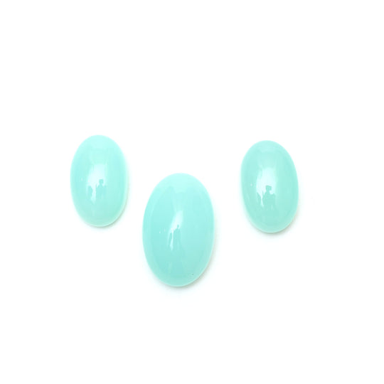 Natural Peruvian Opal Smooth Oval Cabochon Gemstone | 15x24 mm to 19x30 mm | Gemstone Cabochon | Set of 3 Pieces
