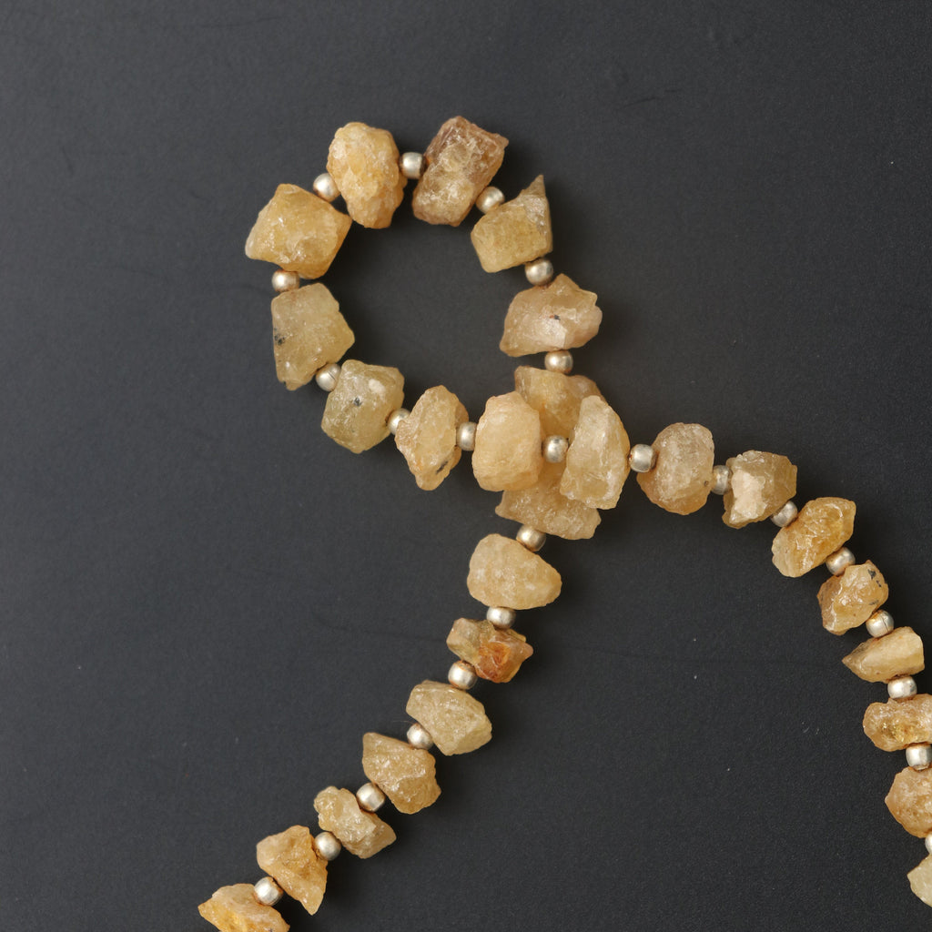 Raw Yellow Aqua Gemstone Beads, Rough Yellow Aqua Stone-6 mm To 10 mm- Yellow Aqua Crystal, Yellow Aqua,8 Inch,Jewelry Making Gemstone, Aqua - National Facets, Gemstone Manufacturer, Natural Gemstones, Gemstone Beads
