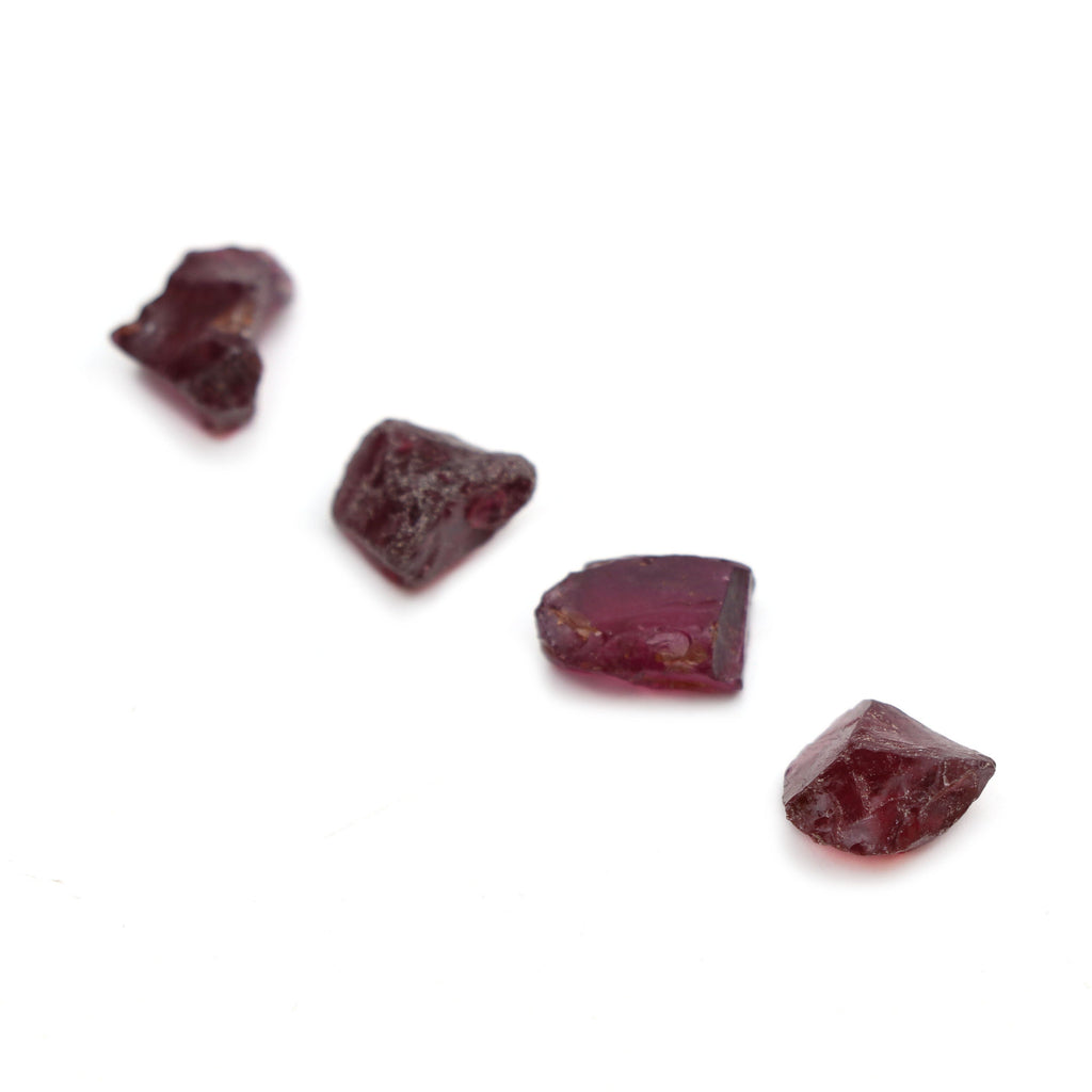 Natural Garnet Organic Rough Loose Gemstone | 10x12 mm | Rough Loose Gemstone | Set of 10 Pieces - National Facets, Gemstone Manufacturer, Natural Gemstones, Gemstone Beads