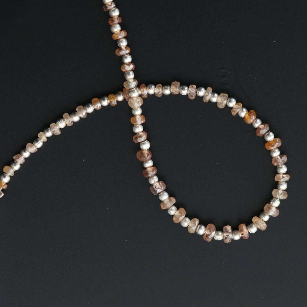 Brown Zircon Faceted Beads, Brown Zircon Beads, Faceted Beads, Zircon Beads, Brown Beads, 3 mm To 4 mm, 8 inch strand - National Facets, Gemstone Manufacturer, Natural Gemstones, Gemstone Beads