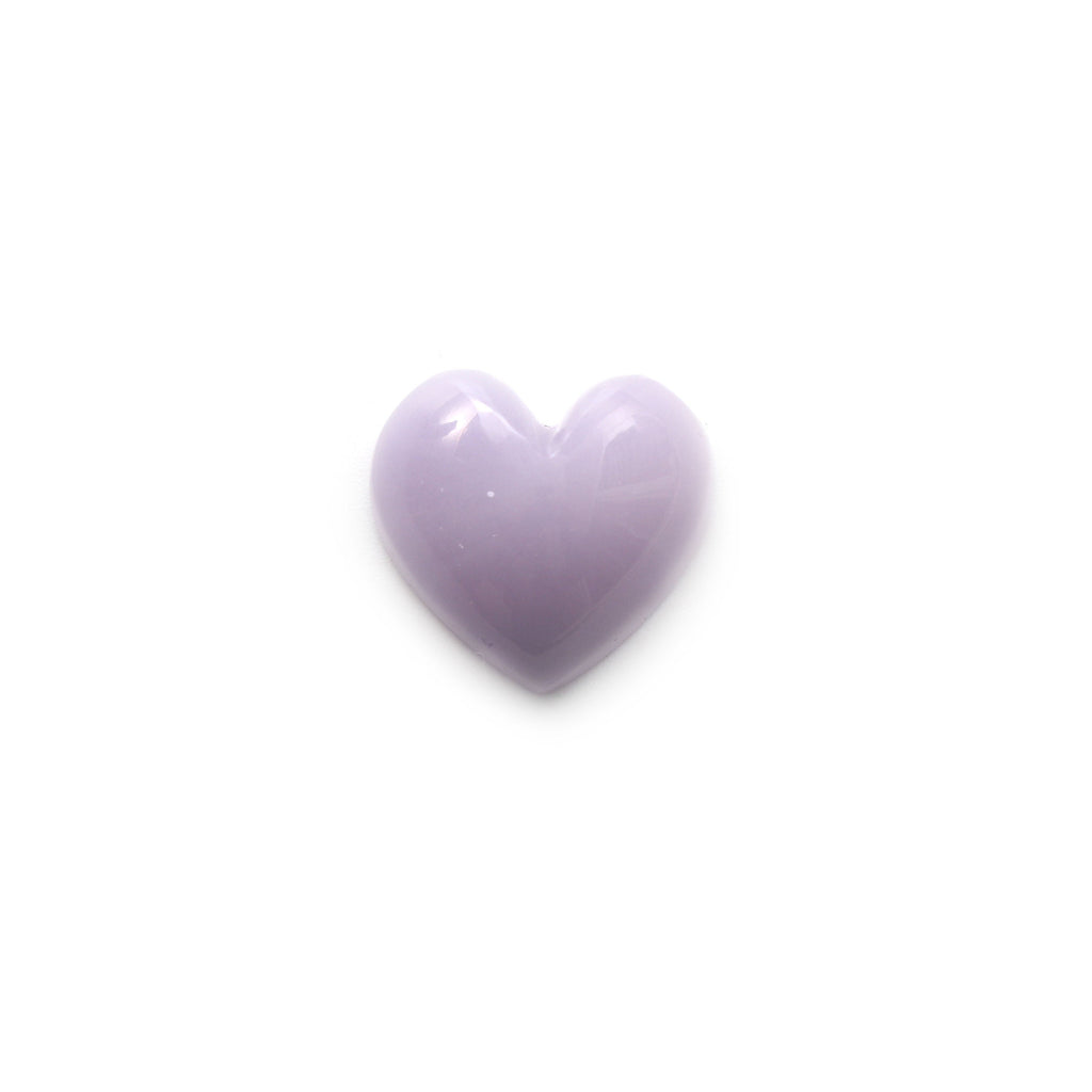 Purple Fluorite Smooth Heart Shape Carving Loose Gemstone-20x20 mm-Fluorite Heart, Purple Fluorite Cabochon Gemstone,1 Piece/Pair (2 Pieces) - National Facets, Gemstone Manufacturer, Natural Gemstones, Gemstone Beads