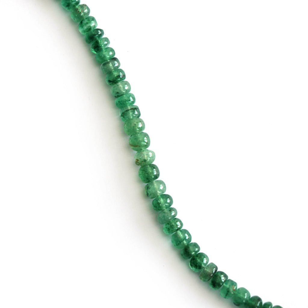 Best Quality Green Quartz Smooth Beads, 4 mm to 6 mm, Green Quartz Beads, Green Quartz, 8 Inch Full Strand - National Facets, Gemstone Manufacturer, Natural Gemstones, Gemstone Beads