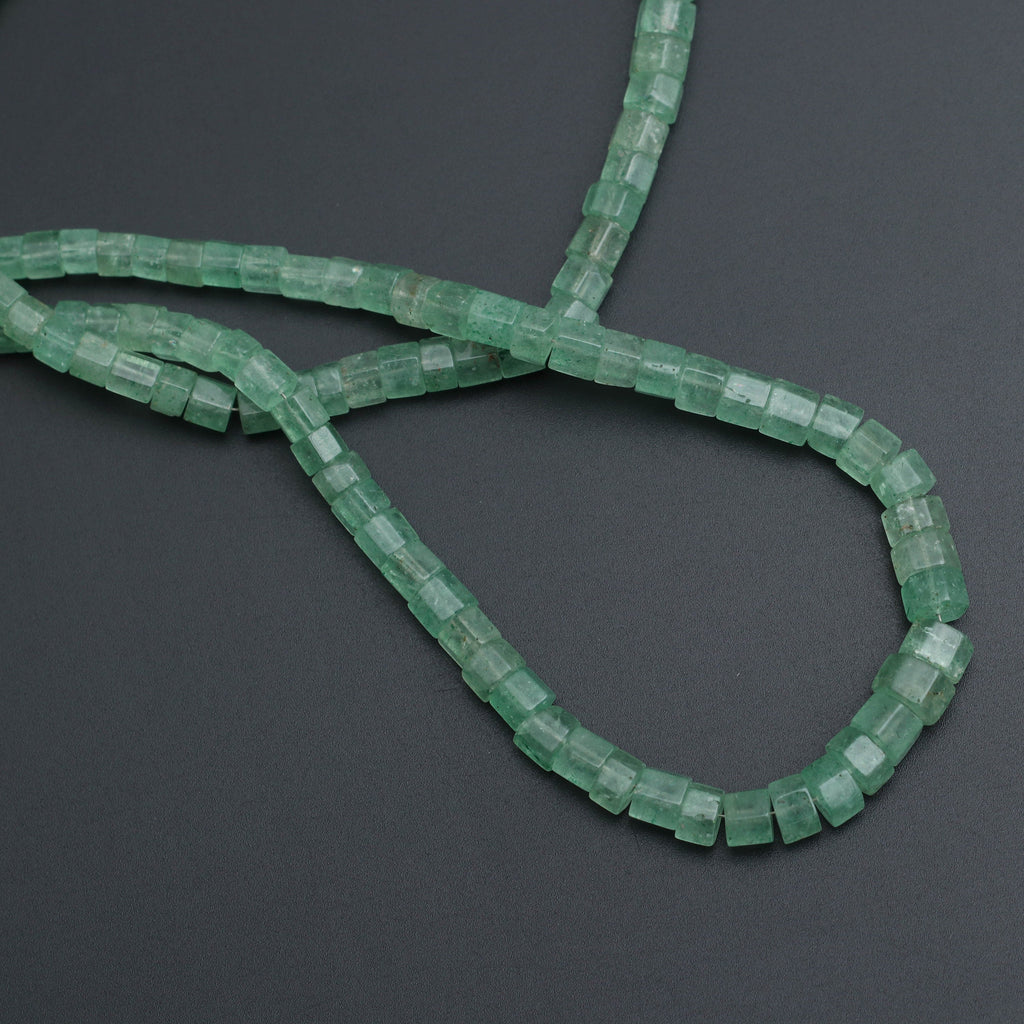 Green Quartz Smooth Hexagon Beads, 3x4.5 mm to 6.5x8.5 mm, Green Quartz Beads - Gem Quality , 8 Inch/16 Inch, Price Per Strand - National Facets, Gemstone Manufacturer, Natural Gemstones, Gemstone Beads