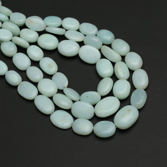 Peruvian Opal Smooth Tumble Beads, 6x8 mm to 12.5x16.5 mm, Plain Opal Tumble, Peruvian Opal Beads, 18 Inch Full Strand, Price Per Strand