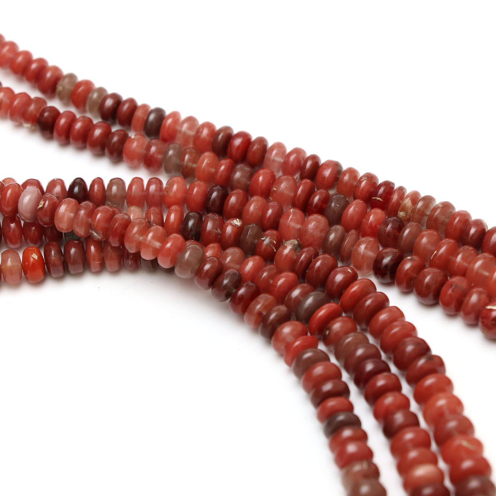 Andesine Smooth Rondelle Beads | 4.5 mm to 7.5 mm | Andesine Rondelle Beads | Gem Quality | 8 Inch/ 18 Inch Full Strand | Price Per Strand - National Facets, Gemstone Manufacturer, Natural Gemstones, Gemstone Beads