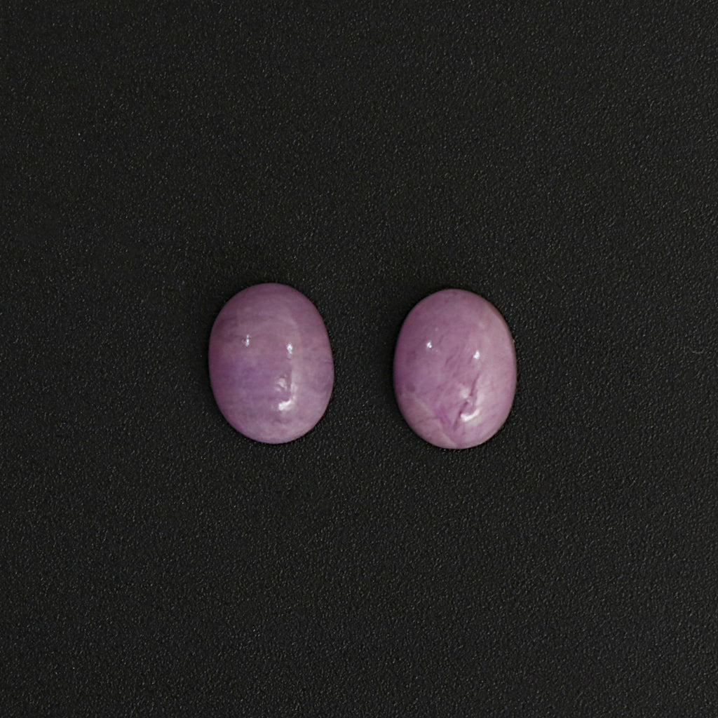 Natural Sugilite Smooth Oval Cabochon Gemstone | 7x9mm | Gemstone Cabochon | Pair ( 2 Pieces ) - National Facets, Gemstone Manufacturer, Natural Gemstones, Gemstone Beads