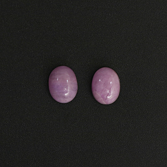 Natural Sugilite Smooth Oval Cabochon Gemstone | 7x9mm | Gemstone Cabochon | Pair ( 2 Pieces )