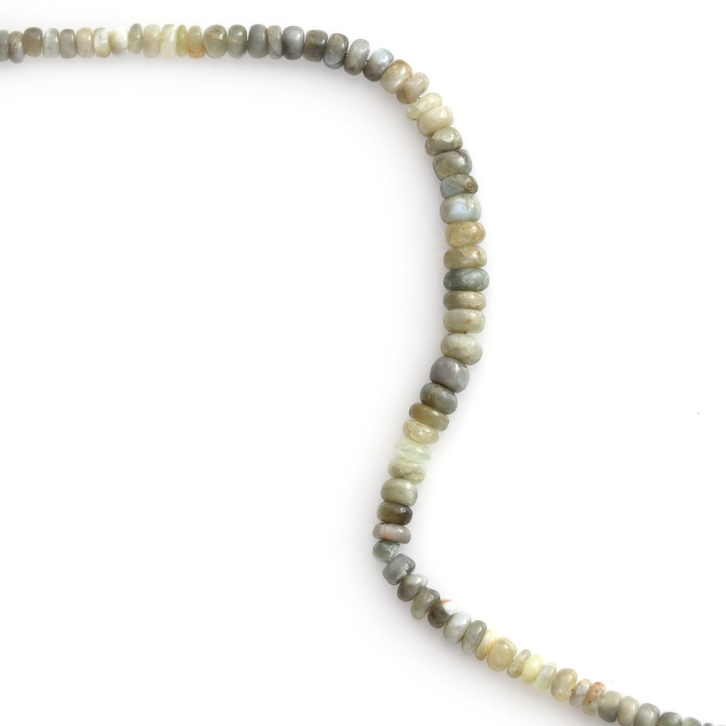 Cat's Eye Smooth Beads | Cat's Eye Roundel Beads | Smooth Beads- 3 mm to 5 mm - Cat's Eye - Gem Quality, 8 Inch, Price Per Strand - National Facets, Gemstone Manufacturer, Natural Gemstones, Gemstone Beads