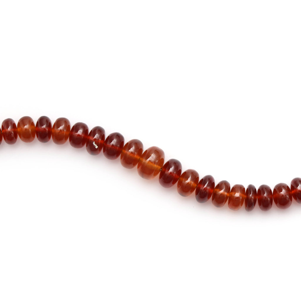 Hessonite Garnet Smooth Round , 6.5 MM to 9.5 MM, Hessonite Garnet, 8 Inch ,Price Per Strand - National Facets, Gemstone Manufacturer, Natural Gemstones, Gemstone Beads