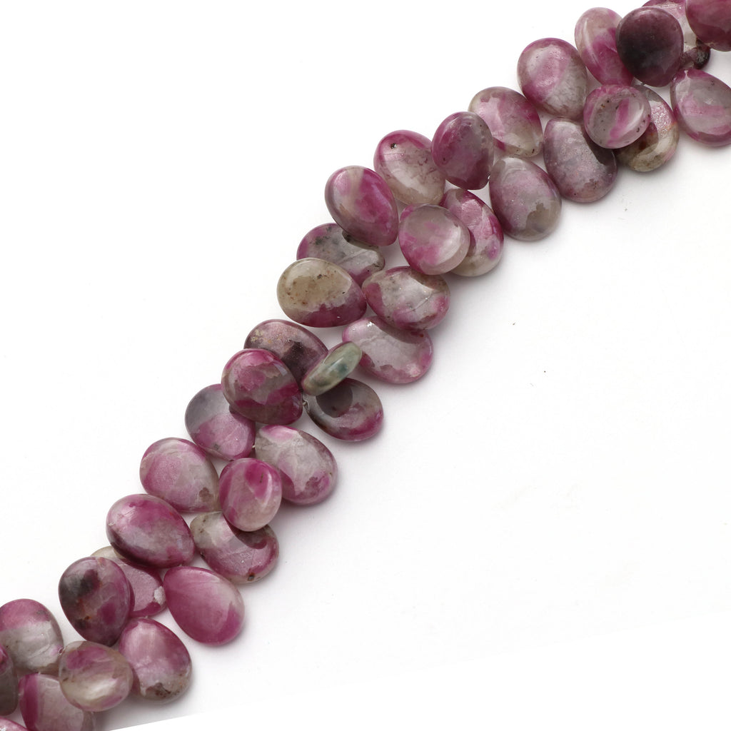 Natural Ruby Feldspar Smooth Pear Beads - 9.5x12 mm to 10x14 mm- Ruby Feldspar Pear - Gem Quality , 20 Cm Full Strand, Price Per Strand - National Facets, Gemstone Manufacturer, Natural Gemstones, Gemstone Beads
