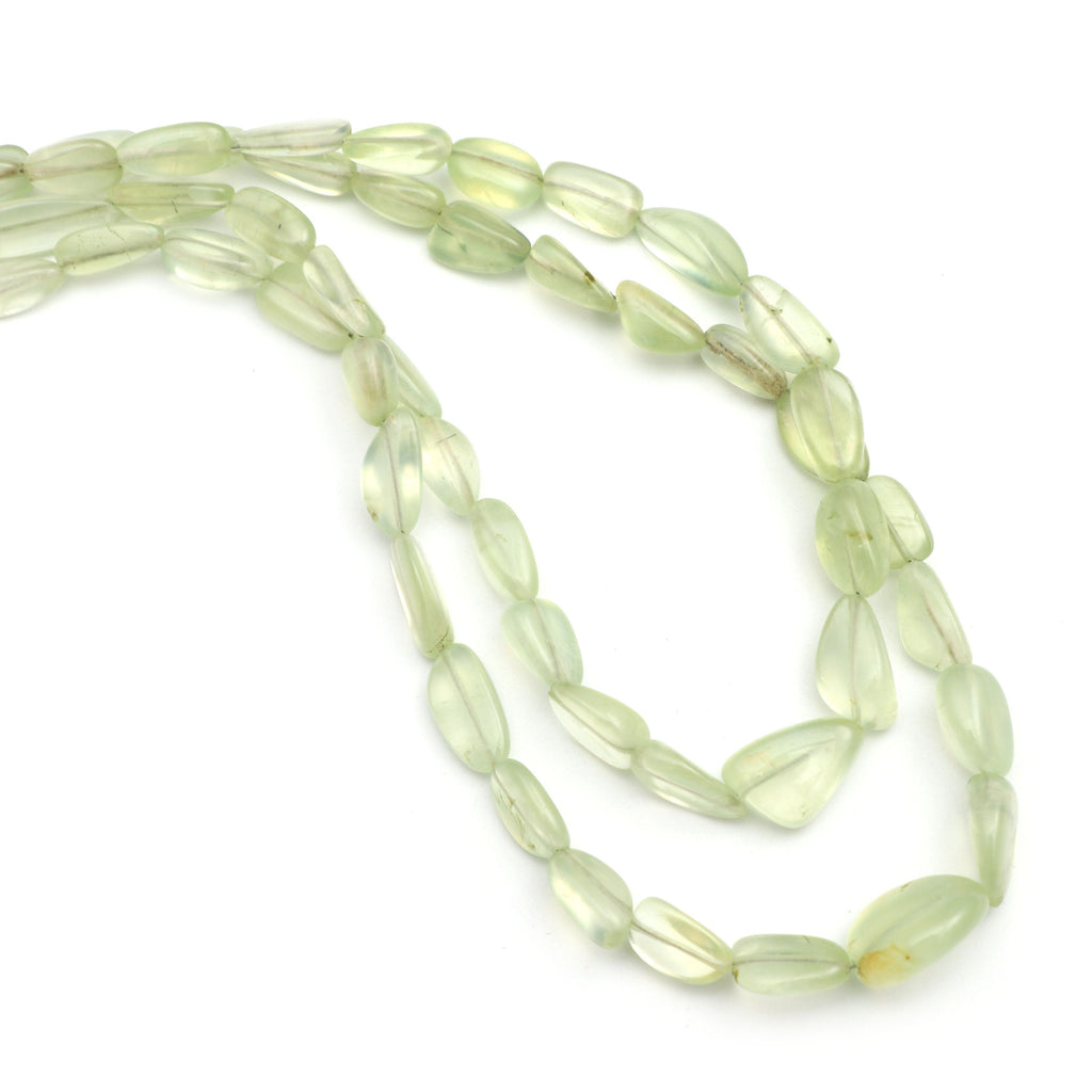 Prehnite Smooth Oval Beads, 4.5x7 mm to 5.5x12 mm, Prehnite Oval Beads - Gem Quality , 86 Inch Full Strand, Price Per Strand - National Facets, Gemstone Manufacturer, Natural Gemstones, Gemstone Beads