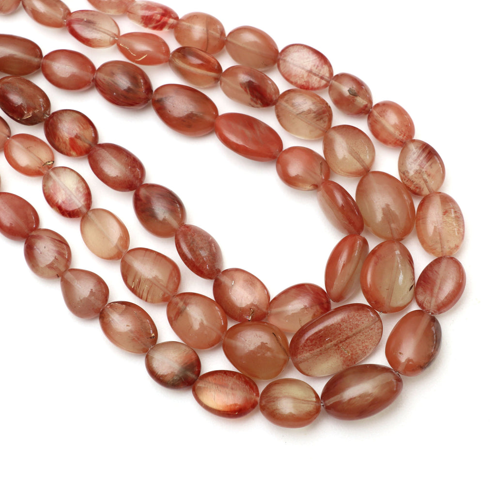 Andesine Smooth Tumble Beads | 7x8 mm to 11.5x15.5 mm | Andesine Gemstone | Gem Quality | 8 Inch/ 18 Inch Strand | Price Per Strand - National Facets, Gemstone Manufacturer, Natural Gemstones, Gemstone Beads