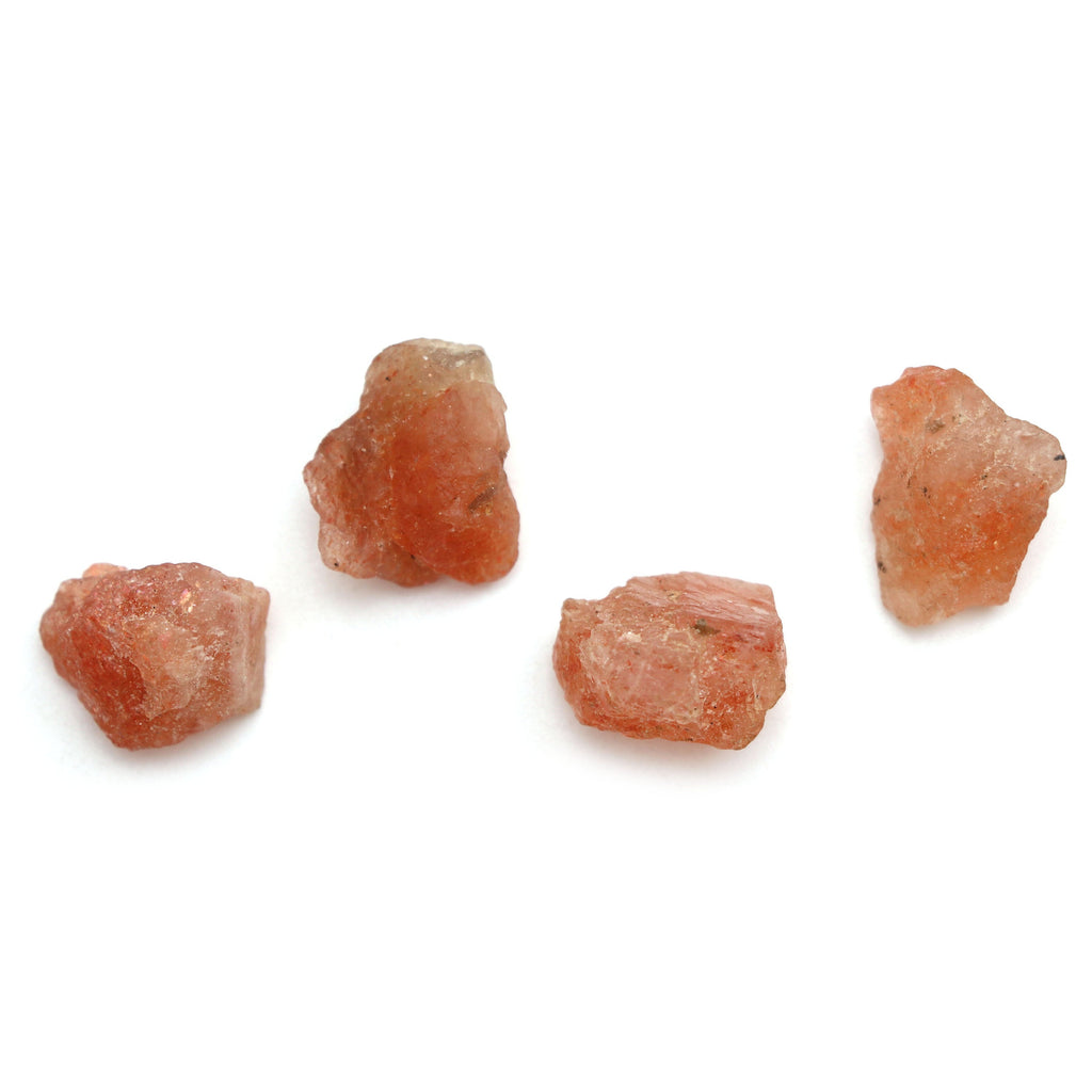 Natural Sunstone Organic Rough Loose Gemstone | 13x15 mm | Rough Loose Gemstone | Set of 10 Pieces - National Facets, Gemstone Manufacturer, Natural Gemstones, Gemstone Beads