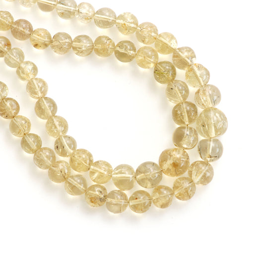 スカポライト スムース ラウンド ボール | 4 mm ～ 10 mm | スカポライト スムース ビーズ | 18 インチ フル ストランド | 1 ストランドあたりの価格