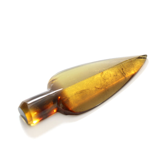 Natural Tourmaline Leaf Carving Loose Gemstone | 22x59 mm | Tourmaline Carving Gemstone | 1 Piece