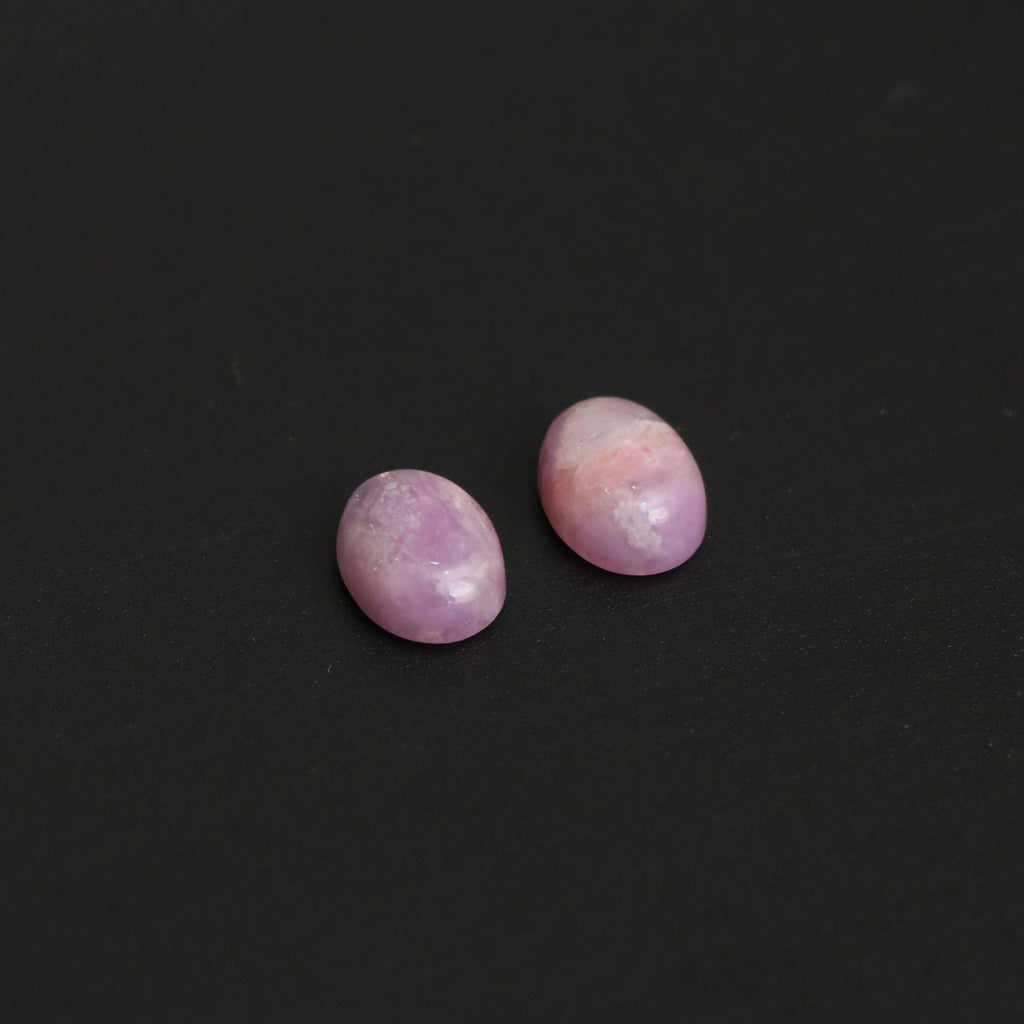 Natural Sugilite Smooth Oval Cabochon Gemstone | 7x9mm | Gemstone Cabochon | Pair ( 2 Pieces ) - National Facets, Gemstone Manufacturer, Natural Gemstones, Gemstone Beads