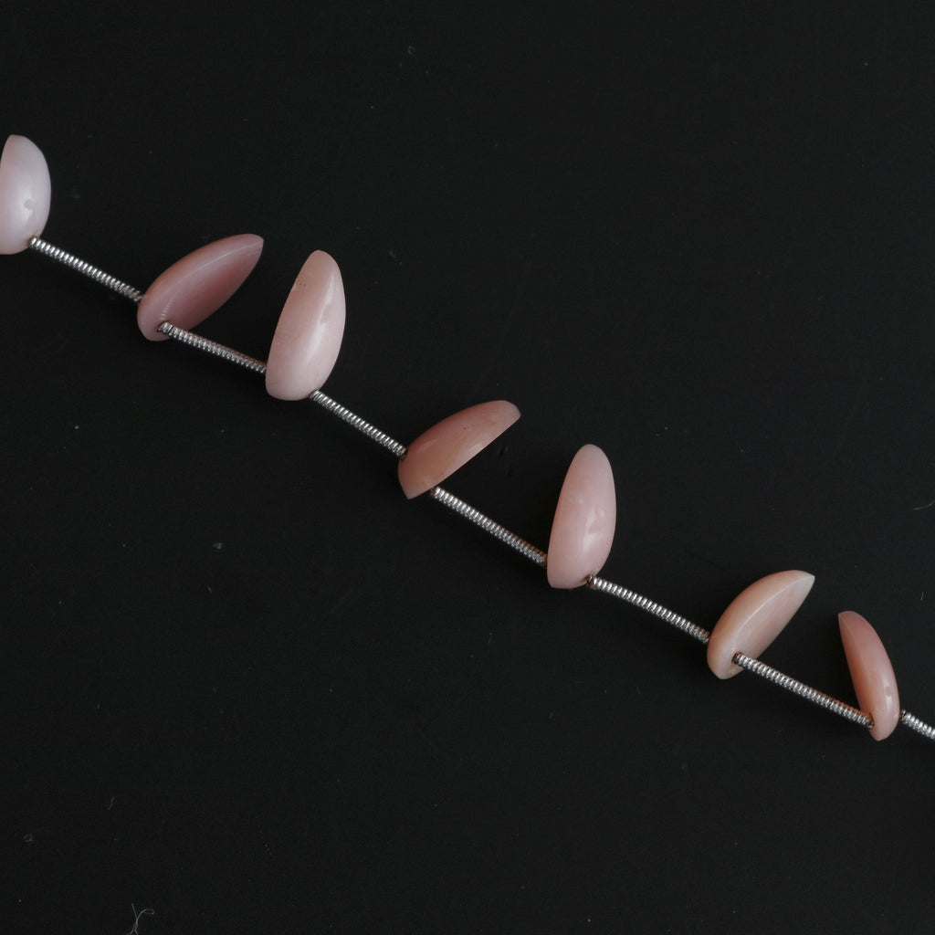Pink Opal Smooth Pear Beads - 13x9 mm to 14x10 mm- Pink Opal Pear Cabochon Beads- Gem Quality , 20 Cm Full Strand, Price Per Strand - National Facets, Gemstone Manufacturer, Natural Gemstones, Gemstone Beads