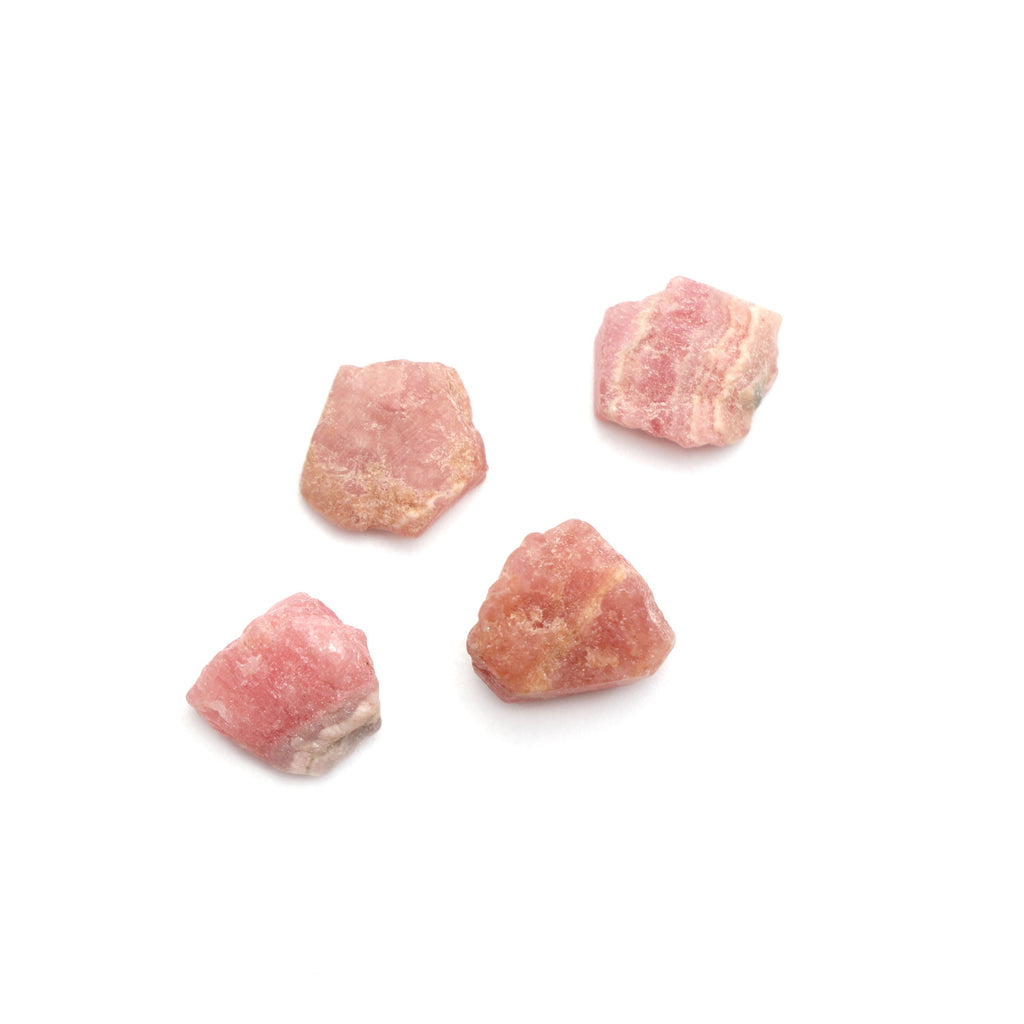 Natural Rhodochrosite Organic Rough Loose Gemstone | 10x12 mm | Rough Loose Gemstone | Set of 10 Pieces - National Facets, Gemstone Manufacturer, Natural Gemstones, Gemstone Beads