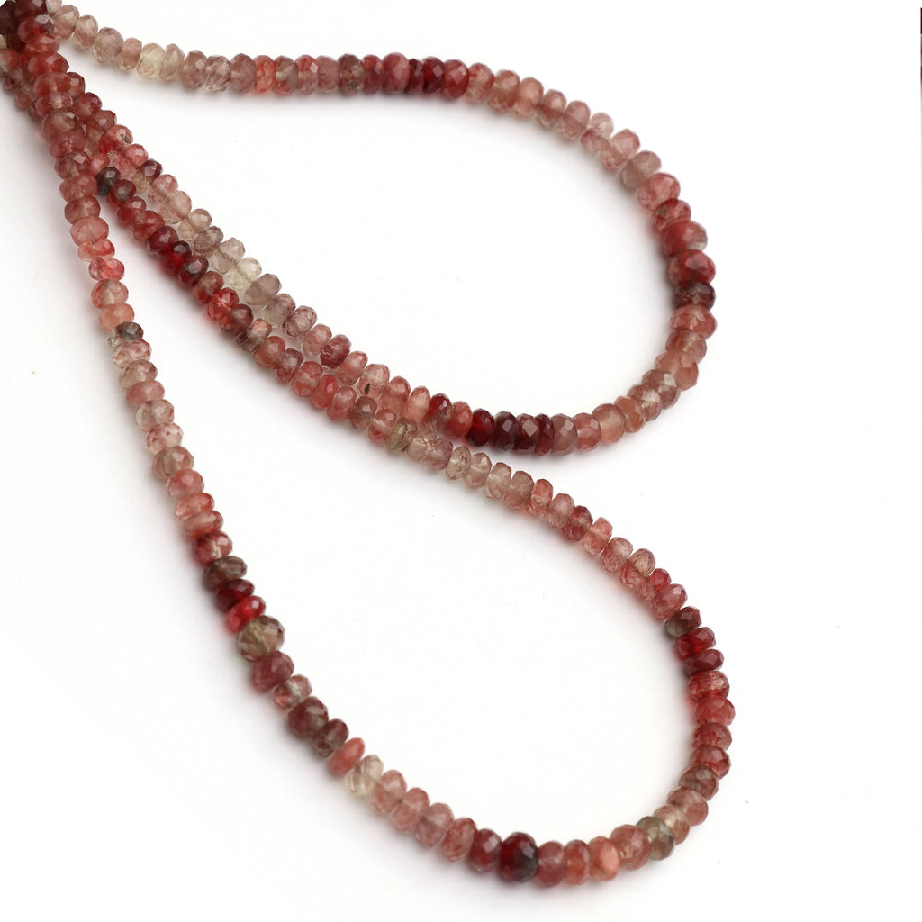 Andesine Faceted Roundel Beads - 3 mm to 6 mm - Andesine Roundel Beads - Gem Quality , 8 Inch/16 Inch Full Strand, Price Per Strand - National Facets, Gemstone Manufacturer, Natural Gemstones, Gemstone Beads