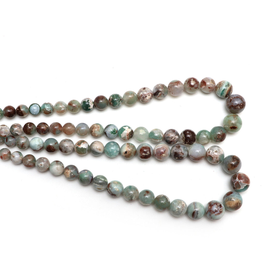 Aqua Chalcedony Smooth Balls Beads, Chalcedony Beads, 8.5 mm to 14.5 mm, Chalcedony Round- Gem Quality,18 Inch Full Strand, Price Per Strand - National Facets, Gemstone Manufacturer, Natural Gemstones, Gemstone Beads