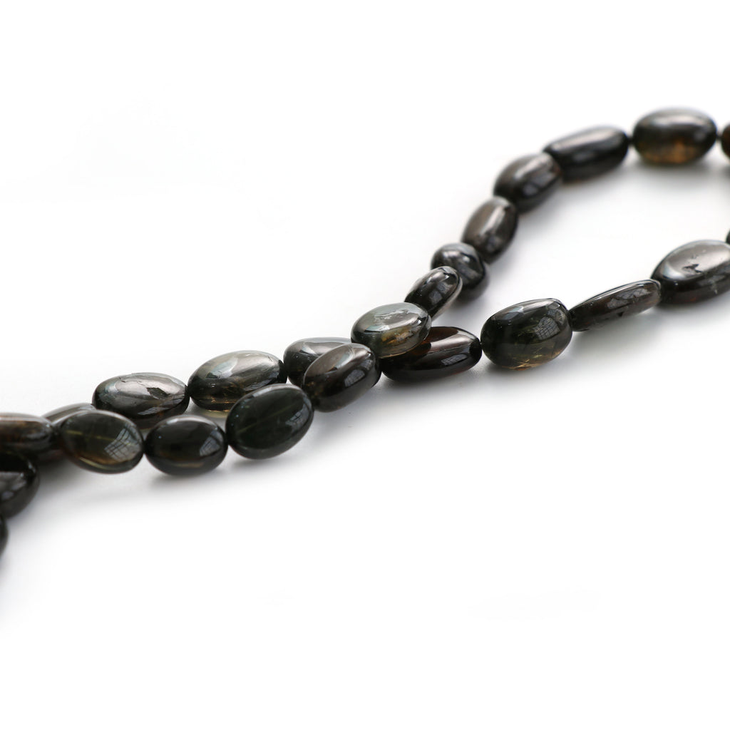 Natural Kornerupine Smooth Tumble Beads | Unique Kornerupine Tumble Beads | 6x7.5 mm to 10.5x17 mm | 8 Inch/ 18 Inch | Price Per Strand - National Facets, Gemstone Manufacturer, Natural Gemstones, Gemstone Beads