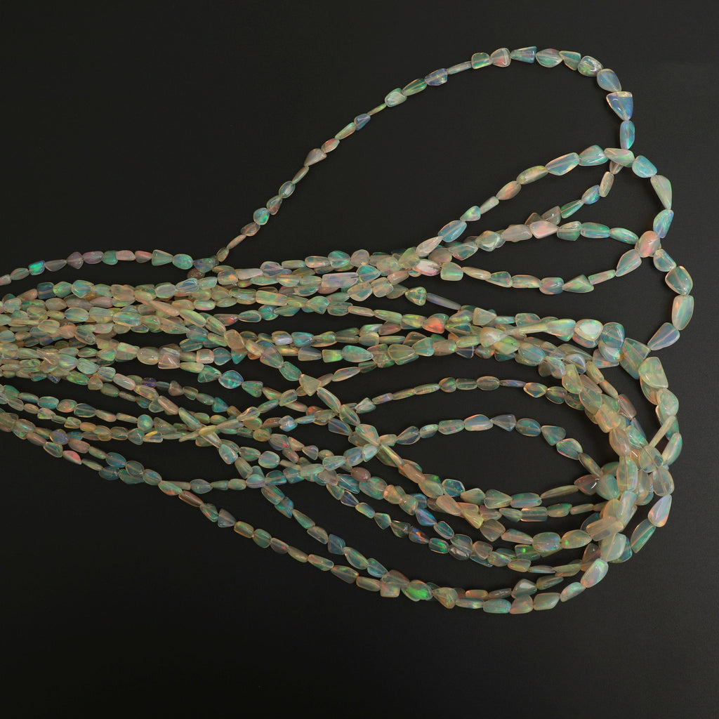 Natural Honey Color Ethiopian Opal Smooth Nuggets Beads | 3x4 mm to 6x9 mm | 8 Inch/ 18 Inch Full Strand | Price Per Strand - National Facets, Gemstone Manufacturer, Natural Gemstones, Gemstone Beads