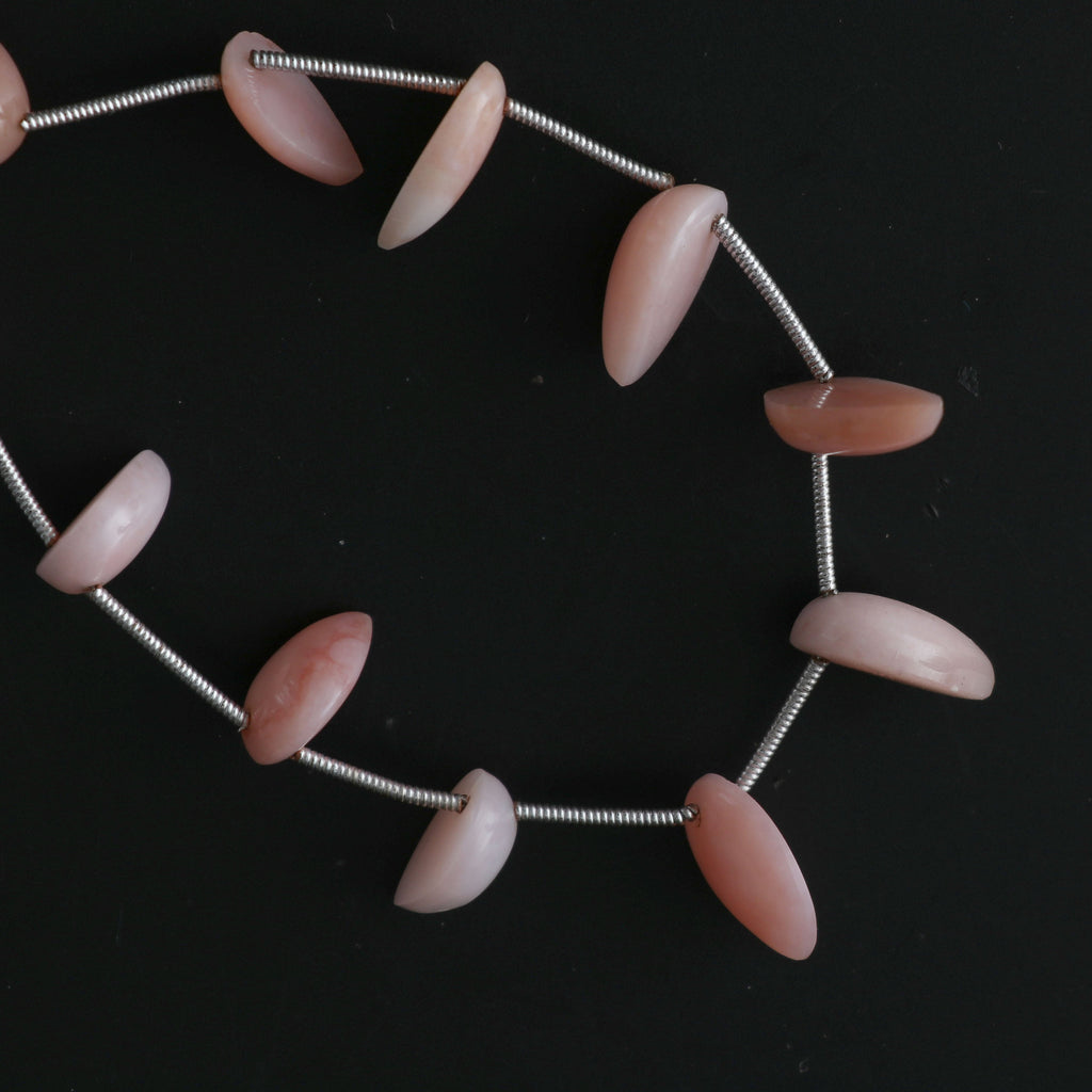Pink Opal Smooth Pear Beads - 13x9 mm to 14x10 mm- Pink Opal Pear Cabochon Beads- Gem Quality , 20 Cm Full Strand, Price Per Strand - National Facets, Gemstone Manufacturer, Natural Gemstones, Gemstone Beads