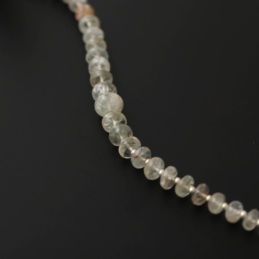 Sunstone Roundel Smooth Beads - 6 mm to 10 mm - Sun stone Beads - Gem Quality , 8 Inch Full Strand, Price Per Strand - National Facets, Gemstone Manufacturer, Natural Gemstones, Gemstone Beads