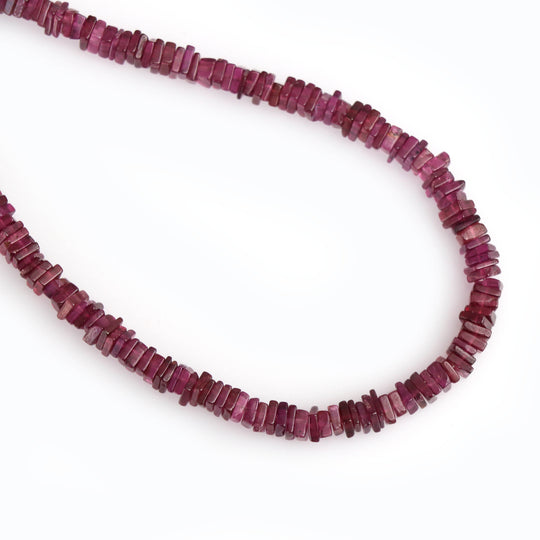 Garnet Smooth Square Chips Beads ,3.5 mm to 4.5 mm, Garnet Jewelry Making Beads, 8 Inch ,Price For Strand