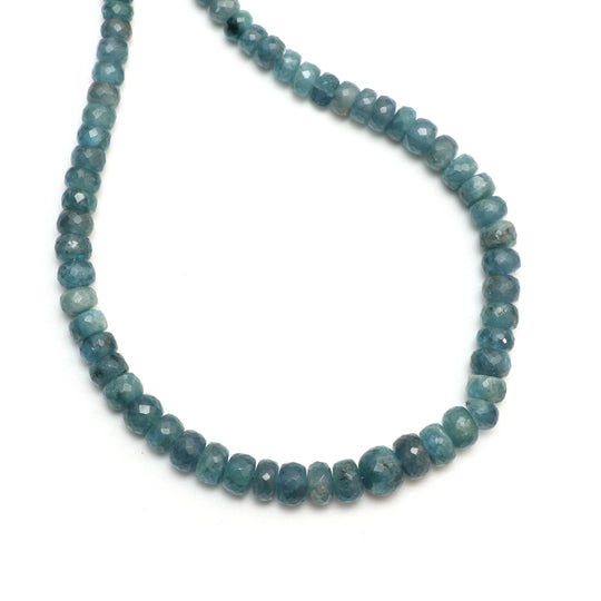 Grandidierite Faceted Rondelle Beads, 4.5 mm to 9.5 mm, Grandidierite Jewelry Making Beads, Faceted Grandidierite Beads, 14 Inches Strand, Price Per Strand