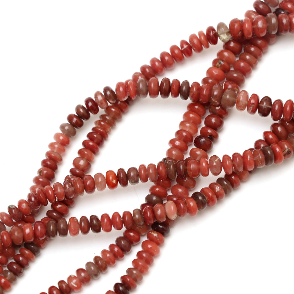 Andesine Smooth Rondelle Beads | 4.5 mm to 7.5 mm | Andesine Rondelle Beads | Gem Quality | 8 Inch/ 18 Inch Full Strand | Price Per Strand - National Facets, Gemstone Manufacturer, Natural Gemstones, Gemstone Beads