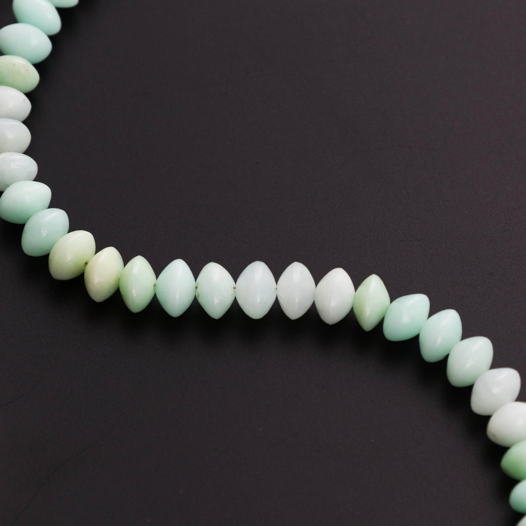 Unique Mint Chrysoprase Smooth German Cut Beads - 8 mm - Mint Chrysoprase Beads - Gem Quality , 8 Inch/ 20 Cm Full Strand, Price Per Strand - National Facets, Gemstone Manufacturer, Natural Gemstones, Gemstone Beads