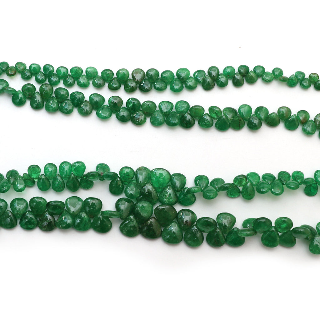 Tsavorite Smooth Heart Beads, Tsavorite Gemstone, Tsavorite Heart- Gem Quality , 7 Inch Full Strand, Price Per Strand, Gift For Women - National Facets, Gemstone Manufacturer, Natural Gemstones, Gemstone Beads