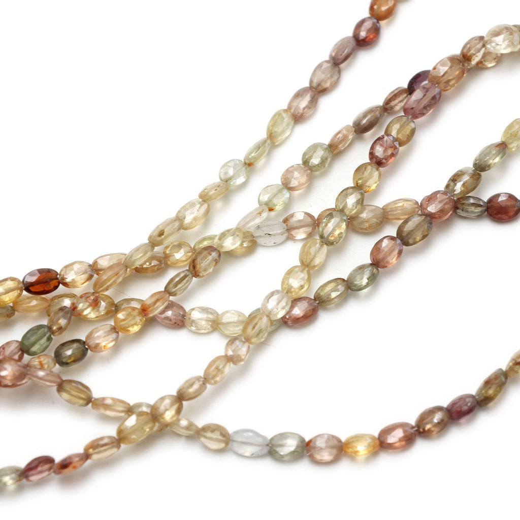 Golden Zircon Faceted Oval Beads | Zircon Faceted Necklace | 4x4.5 mm to 7.5x5 mm | 8 Inch/ 16 Inch Full Strand | Price Per Strand - National Facets, Gemstone Manufacturer, Natural Gemstones, Gemstone Beads